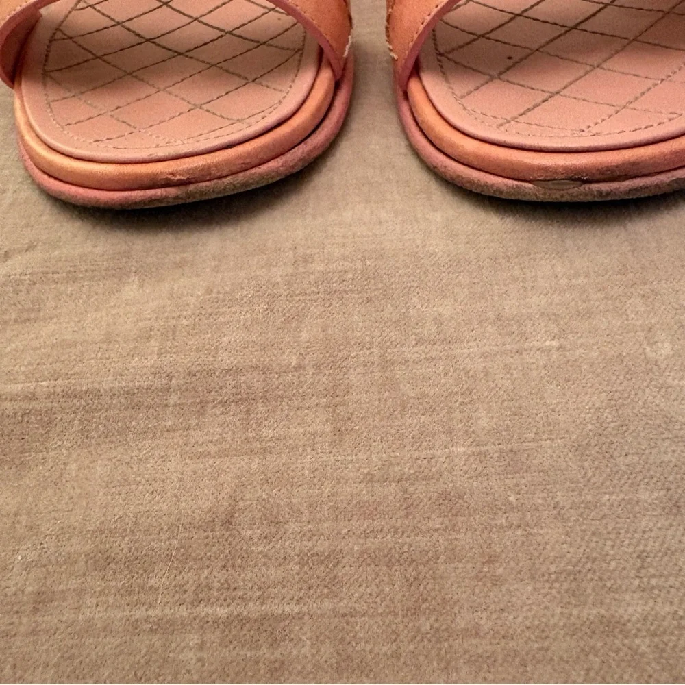 Pink Chanel mule slide sandals size 37 US 6.5 - Picture 8 of 11